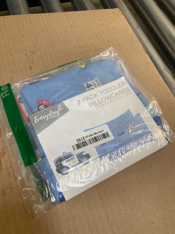 Photo 1 of 2-Pack Toddler Travel Pillowcases -100% Soft Microfiber, Breathable and Hypoallergenic - 14" by 20" Kids Pillowcases fits Pillows 14x19, 13x18 or 12x16, Fire, Police and Rescue