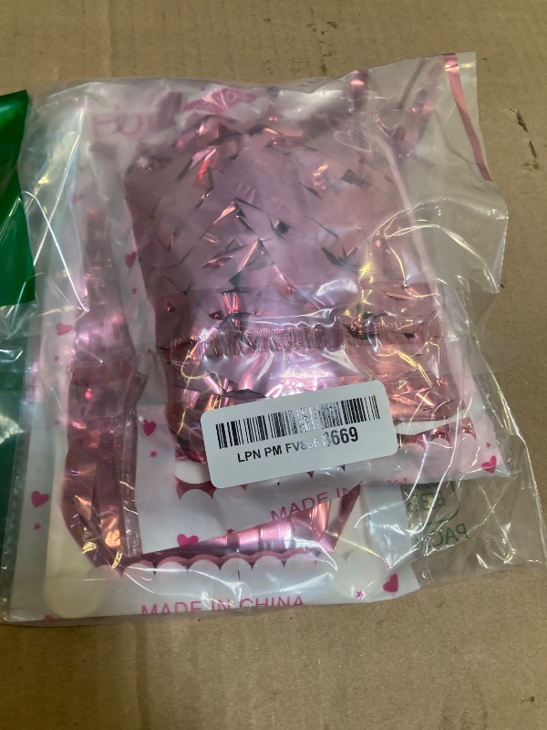 Photo 1 of 2 Pack Pink Backdrop Party Decorations Tinsel Curtain Party Backdrop Foil Fringe Birthday Decorations Photo Booth Streamer Backdrop Pink Theme Bachelorette Graduation Decor