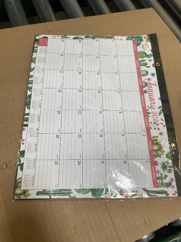 Photo 1 of 2026 Desk Calendar - Calendar from January 2026 - December 2026,12 Months Desk Pad Calendar, 14.8" x 11.4", Desk Pad, Large Ruled Blocks