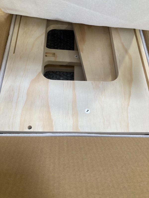 Photo 1 of 4-in-1 Toddler Kitchen Step Stool, Foldable Learning Standing Tower with Whiteboard, Wooden Kitchen Stool Helper for Kids, 1-3 Year Old Boy Girl Gifts