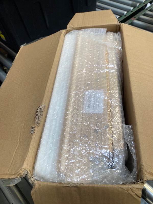 Photo 1 of COSYLAND Kids Kitchen Step Stool Helper - Wooden Standing Tower for Kids with Anti-Tip Support Legs (White & Natural)