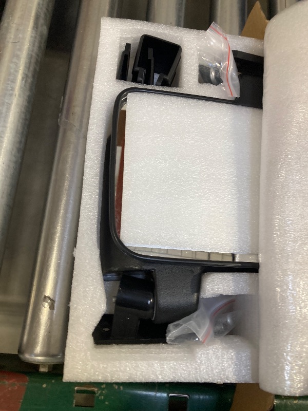 Photo 1 of 10L0L Golf Cart Mirror, No Drilling Extra Large Side View Mirror Universal for Yamaha, Club Car, EZGO, Folding Side Rear View Mirrors Adjustable 180 Degree