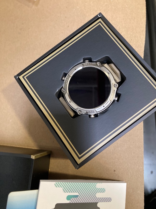 Photo 1 of Smart Watch for Men, with GPS, Offline Maps, Heart Rate, Blood Oxygen, Stress, Sleep Monitor, 178 Sports Modes, 5ATM Waterproof Round Watch, 1.43-inch AMOLED Display, Compatible Android and iOS Khaki