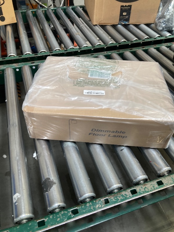 Photo 1 of ?Upgraded? Dimmable Floor Lamp, 1000 Lumens LED Edison Bulb Included, Arc Floor Lamps for Living Room Modern Standing Lamp with Linen Shade, Tall Lamp for Bedroom Office Dining Room- Black