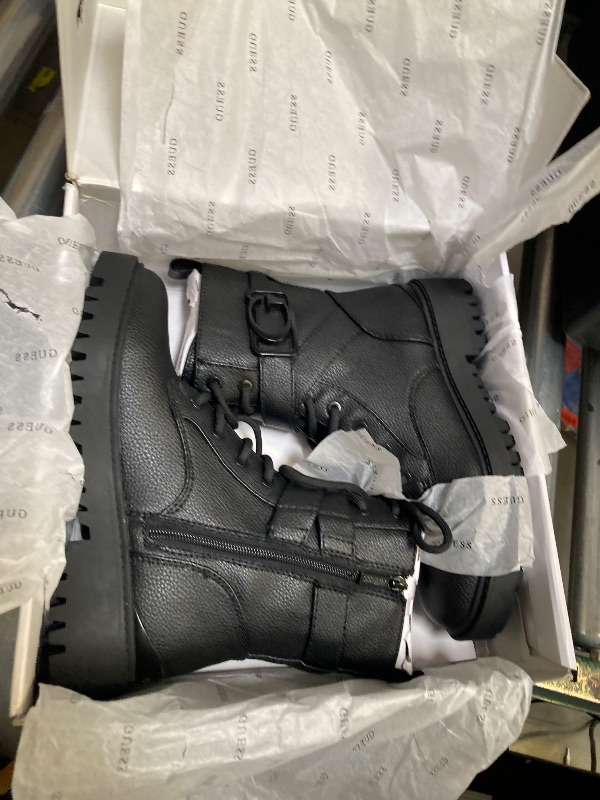 Photo 1 of GUESS womens Orana Combat Boot, Black, 7 US
