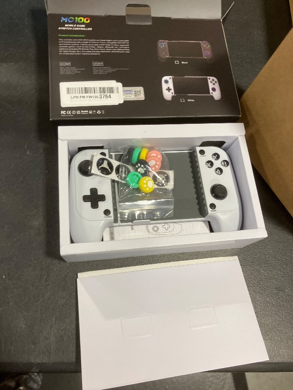 Photo 1 of ?Anti-Drift & Fast-Connect?Wireless Game Controller for iPhone/Android | Hall Joysticks Bluetooth Phone Controller, For Cloud Gaming, Genshin Impact, PUBG, Roblox, Call of Duty Mobile Gamers,White