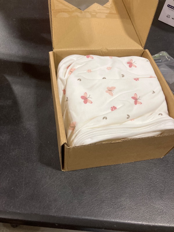 Photo 1 of 2-Pack Organic Baby Sleep Sacks, 100% Cotton - Soft & Breathable 0.5TOG Baby Wearable Blanket, Toddler Sleeping Sack 0-6 Months,Easy to Wear Transitional Swaddles for Newborns,Infants(Butterflies, S)