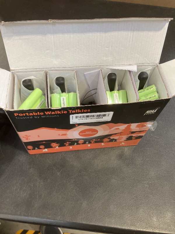 Photo 1 of 2 Way Radios for Adults Long Range Walkie Talkies for Kids Rechargeable 4 Pack, Camping Hiking Skiing Cruising Gear with Lamp, USB-C, SOS Siren, NOAA Alert, iVOX Hands-Free, One-Touch Pairing
