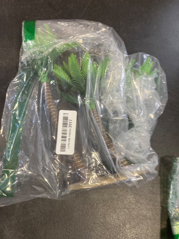 Photo 1 of BESTOYARD Artificial Coconut Tree Decor Mini Tropical Palm Trees Fairy Garden Landscape Scenery Decoration