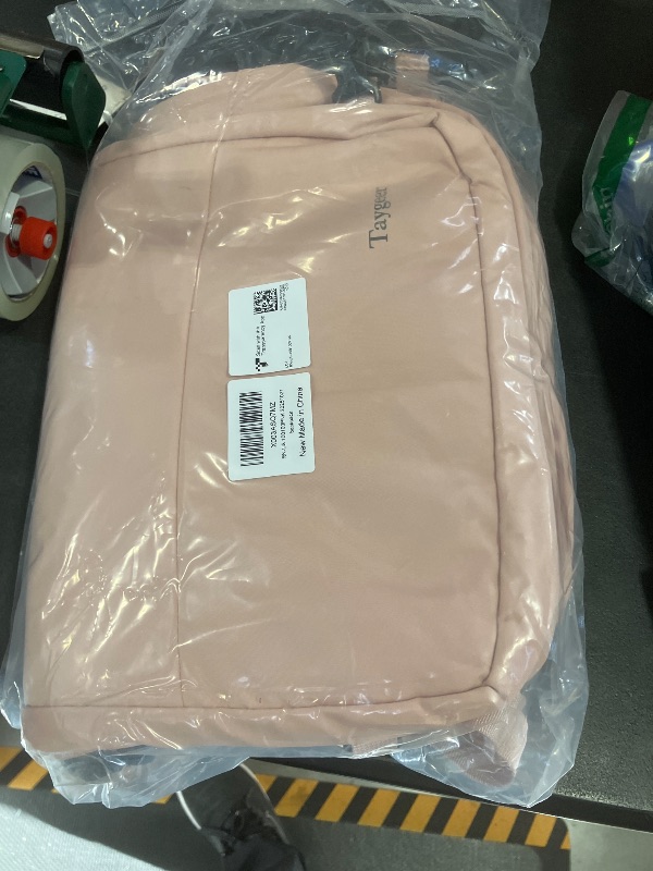 Photo 1 of Taygeer Travel Backpack for Women, Carry On Backpack with Water Bottle Pocket & Shoe Pouch, TSA 15.6inch Laptop Mochila Flight Approved, Nurse Bag Casual Daypack for Weekender Business Hiking, Pink