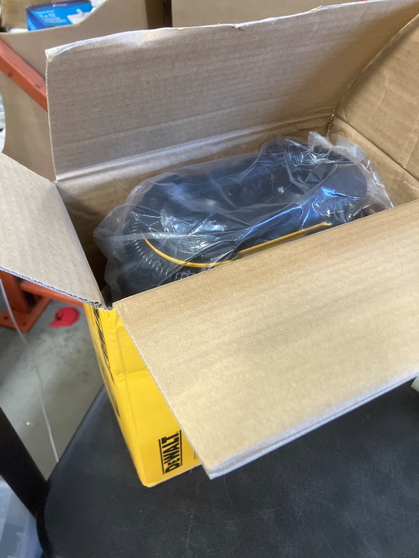 Photo 1 of *****NONFUNCTIONAL, FOR PARTS ONLY******
DEWALT Tire Inflator Portable Air Compressor 20V MAX, Car Air Pump with Automatic Shut Off, LED Light, Tool Only (DCC020IB)