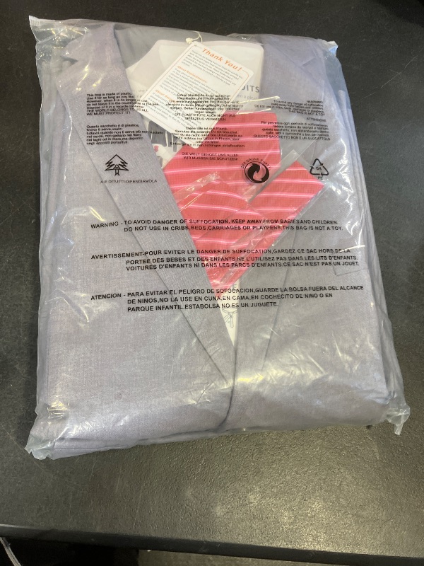 Photo 1 of Hihawk Men's 3 Piece Suit with Stretch Fabric, Solid Slim Fit One Button Suit Blazer Set, Jacket Vest Pants with Tie. Grey 3X-Large