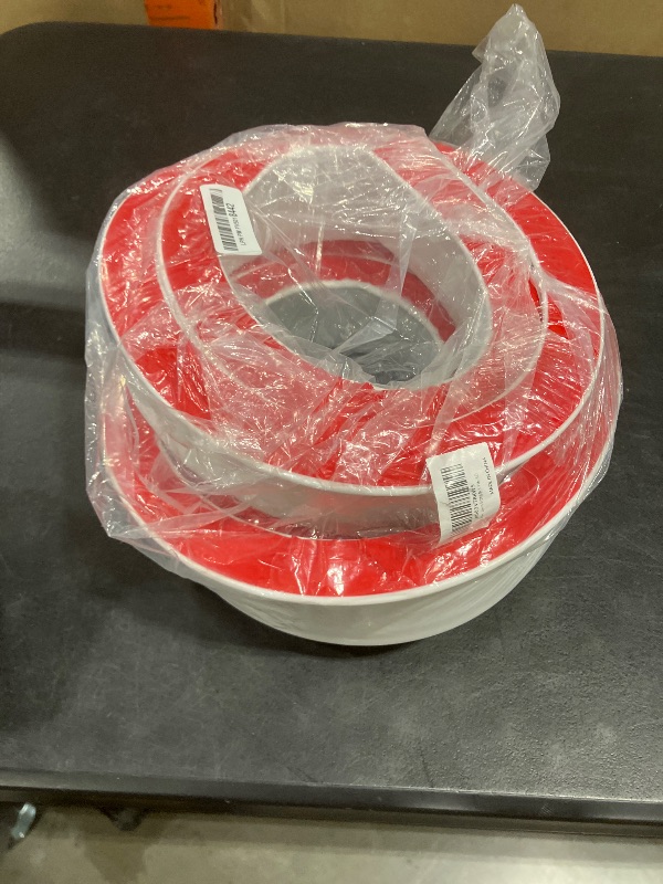 Photo 1 of (Upgraded)3” High Shower Threshold Water Dam 122 Inch Collapsible Shower Barrier Water Stopper Shower Water Guard Dry and Wet Separation for Bathroom Kitchen and More(10ft)