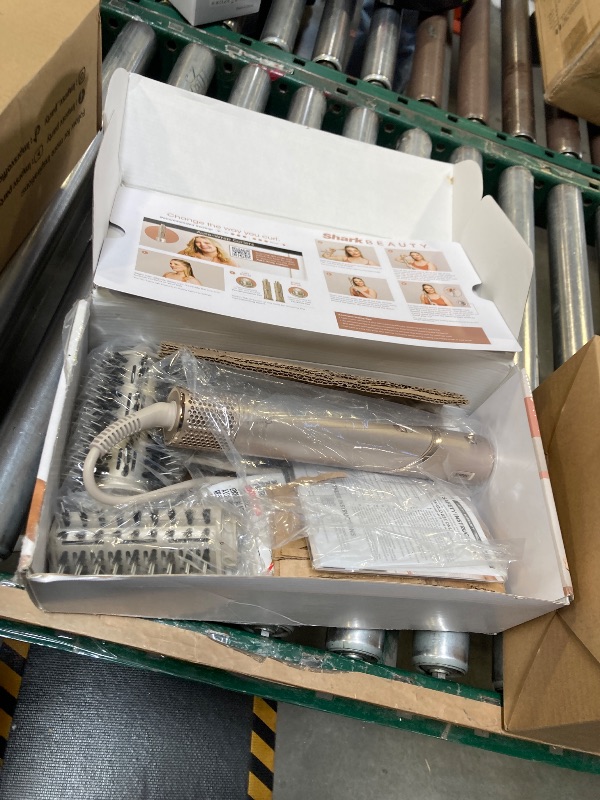 Photo 1 of Shark FlexStyle Air Styling & Drying System, Powerful Hair Dryer Brush & Multi-Styler with Auto-Wrap Curlers, Paddle Brush, Oval Brush, Concentrator Attachment, Stone, HD430