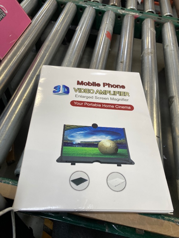 Photo 1 of 16" Screen Magnifier for Cell Phone, Mobile Phone 3D HD Magnifying Projector Screen Enlarger for Movies, Videos and Gaming, Foldable Phone Stand with Screen Amplifier,Compatible with All Phones