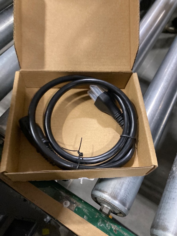 Photo 1 of Amazon Basics PC Power Cord, 3 Feet, 3 Prong AC Power Cord for Monitor, Computer, TV, 18 AWG, 125 Volts, Black