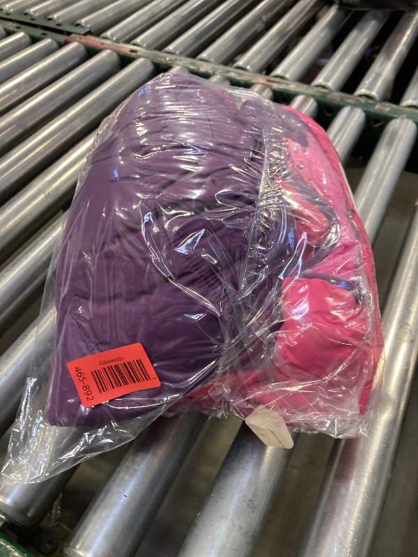 Photo 1 of Eddie Bauer Girls' Deer Harbor Reversible Faux Fur Lined Insulated Puffer Jacket, Deep Orchid, Large