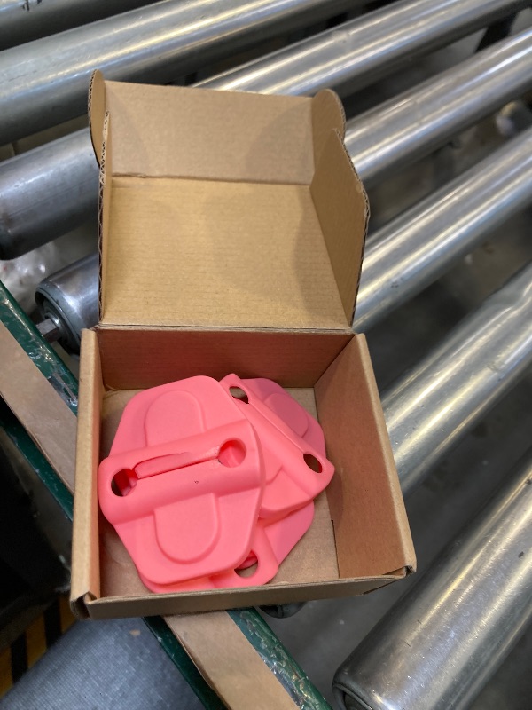 Photo 1 of Savadicar Pink Interior Accessories - Door & Tailgate Latch Striker Trim Set for 2018-Present Jeep Wrangler JL JLU 4XE & Gladiator JT - Solid Color Interior Decor Upgrade Option, 6-Piece