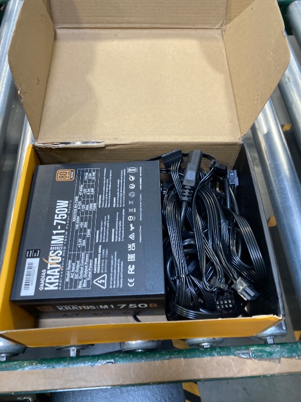 Photo 1 of GAMDIAS RGB Gaming PC Power Supply 750W 80 Plus Bronze Certified 750 Watt PSU for Computers with Active PFC, Kratos M1-750B