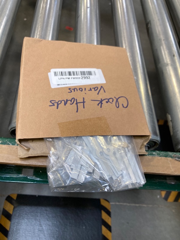 Photo 1 of PATIKIL Replacement Clock Hands Kit, 10 Set Replacement Clock Hands Kits Clock Mechanism Movement Aluminum Wall Clock Hands Parts Replacement for Wall Clock Repair DIY, White, A07