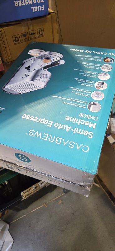 Photo 1 of CASABREWS CM5418 Espresso Machine 20 Bar, Compact Espresso Maker with Steam Milk Frother, Stainless Steel Coffee Machine with 34oz Removable Water Tank for Cappuccino, Small Latte Machine, Silver