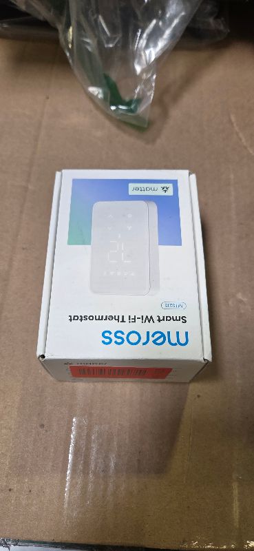 Photo 1 of meross Matter Smart Thermostat for Electric Baseboard Heater, Works with Alexa, HomeKit, Google, SmartThings, Programmable WiFi Thermostat for House, Energy Saving, App & Voice Control for Smart Home