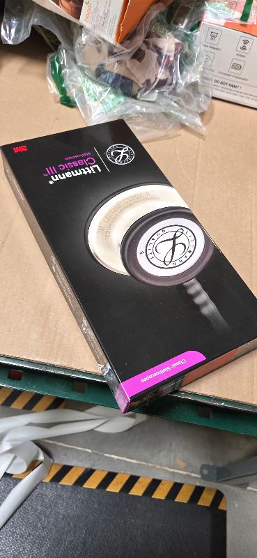Photo 1 of 3M Littmann Classic III Monitoring Stethoscope, 5627, More Than 2X as Loud, Weighs Less, Stainless Steel Chestpiece, 27" Burgundy Tube