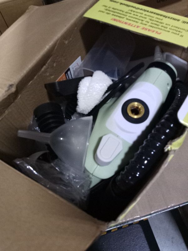 Photo 1 of 1200W Handheld Steam Cleaner for Home, Powerful Natural Multi?Surface Steam Cleaner with 11 Accessories, 11.8oz Pressurized Steamer for Deep Cleaning Tile, Grout, Showers, Bathrooms, Kitchens & Car