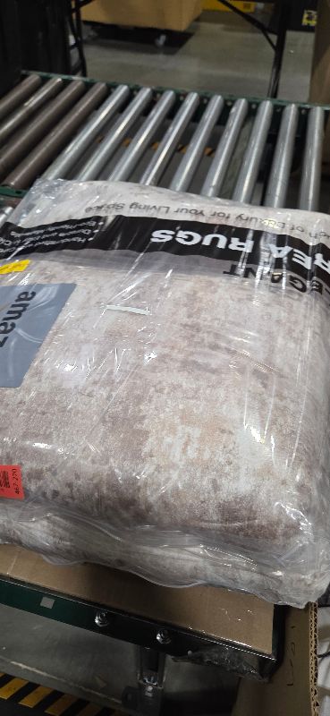 Photo 1 of 8x10 Area Rugs Living Room: Washable Large Abstract Neutral Modern Soft Rug Stain Resistant Indoor Floor Non-Slip Accent Carpet for Bedroom Nursery Playroom Dining Room Office Dorm Home- Grey Gold