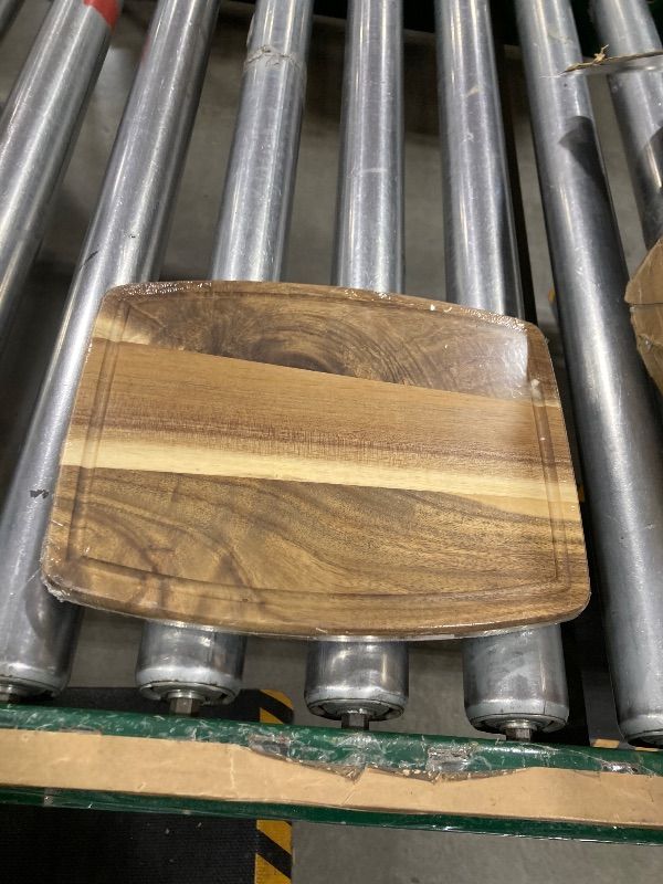 View 2 of 10" Ovale Acacia Cutting Board, (Acacia Wood)