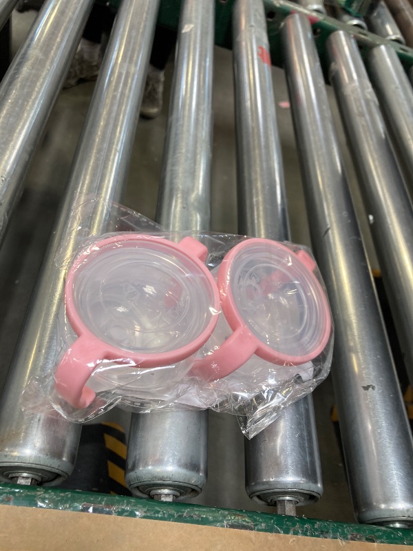 Photo 1 of Botabee Pink Soft Spout - Transition Sippy Cup Kit for Comotomo 5 & 8 Oz Bottles - Conversion Kit Fits 5 Ounce & 8 Ounce Bottles - Baby Bottle Nipple with Weighted Straw & Bottle Handles (Pack of 2)