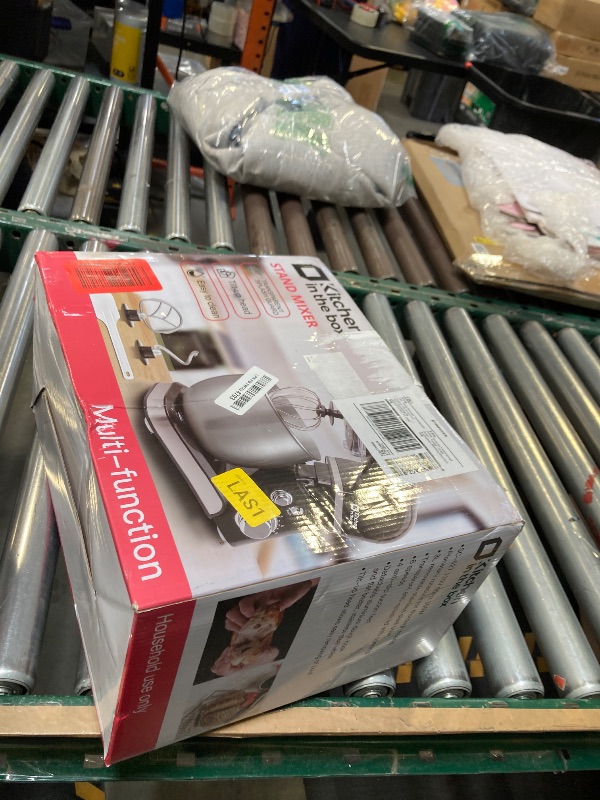 Photo 1 of Kitchen in the box Stand Mixer,3.2Qt Small Electric Food Mixer,6 Speeds Portable Lightweight Kitchen Mixer for Daily Use with Egg Whisk,Dough Hook,Flat Beater (Blue)