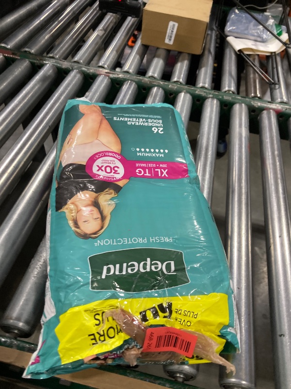 Photo 1 of Depend Fresh Protection Adult Diapers, Incontinence & Postpartum Bladder Leak Underwear for Women, Disposable, Maximum, Extra-Large, Blush, 26 Count, Packaging May Vary