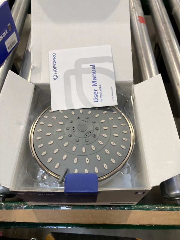 Photo 1 of HOPOPRO 5-Mode High Pressure Shower Head - The Washington Post, NBC News, Today TV Show Recommended - High Flow Fixed Showerheads (6 Inch Brushed Nickel)