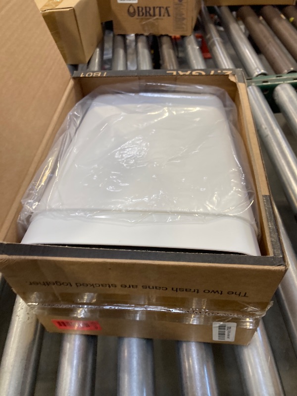 Photo 1 of Vanpopubs 2 Pack 2.7 Gal Bathroom Trash Can with Lid, Automatic Trash Can Small Smart Garbage Can Touchless, Slim Motion Sensor Waterproof Plastic Trash Bins for Bedroom Office Kitchen Toilet