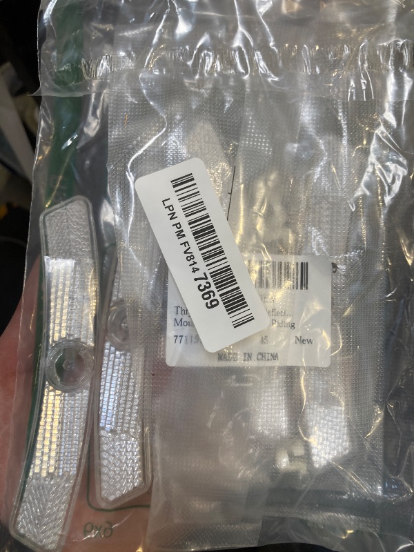 Photo 1 of Thrymme 4PCS Bike Reflectors, Plastic Bike Wheel Reflectors for Night Riding, Safety for Road Mountain Bicycle Night Riding