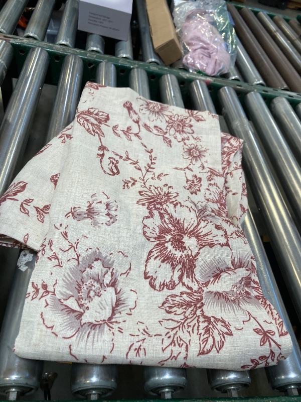 Photo 1 of  Floral Linen Tier Curtain