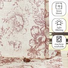 Photo 1 of  Floral Linen Tier Curtain