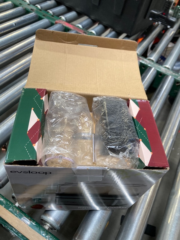 Photo 1 of Evoloop Rapid Egg Cooker Electric 6 Eggs Capacity, Soft, Medium, Hard Boiled, Poacher, Omelet Maker Egg Poacher With Auto Shut-Off, BPA Free