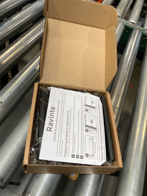 Photo 1 of Ravinte 12 Pack | 5 Inch Cabinet Pulls Matte Black Stainless Steel Kitchen Drawer Pulls Cabinet Handles 5InchLength, 3Inch Hole Center