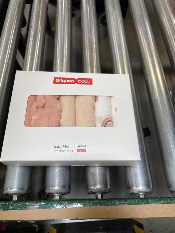 Photo 1 of GLLQUEN BABY Receiving Blanket Boy Cotton Muslin Swaddle Blankets Girl Newborn Squares Breathable & Soft Thin Baby Blankets Cloths Double Absorbent Infant Swaddling Wrap - 6 Pack (Sun)