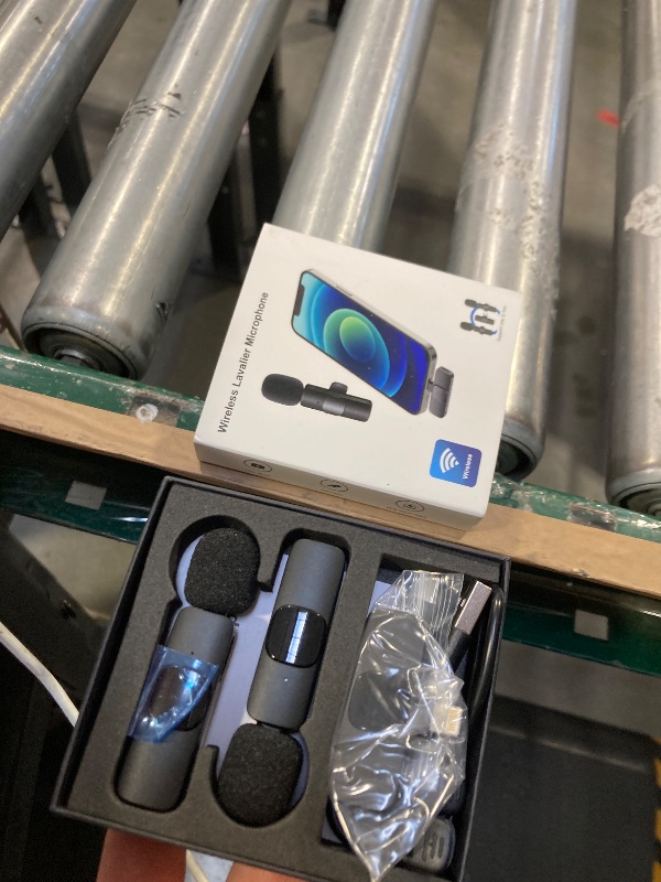 Photo 1 of JUDKIOM 2 Pack Wireless Lavalier Microphone for iPhone, Professional Lapel Mics, Wireless Mic Plug-Play, Lapel Microphone for Video Recording Interview Vlog YouTube TikTok(for iPhone 14 and Below)