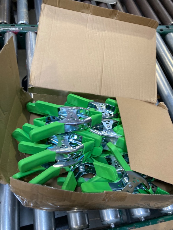 Photo 1 of 27-Piece 6-inch Heavy Duty Spring Clamp, Large Spring Clamps for Woodworking, Metal Clips 2.4-inch Jaw Opening Clamps for Backdrop, Pool Cover, Photography