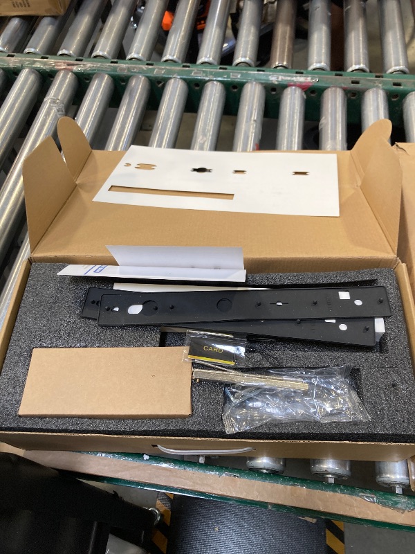 Photo 1 of Slim Sliding Glass Door Lock 2885 Latch eLinkSmart Waterproof Keyless Mortise Smart Lock with Hook for Door Thickness 22~110mm, Aluminum Keypad Fingerprint for Patio Door Tuya App