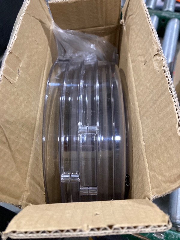 Photo 1 of 2-Pack 2-Tier Clear Lazy Susan Turntable Organizer, 9.5" Rotating Spice Rack for Kitchen Cabinet, Countertop Tray for Bathroom & Vanity to Organize Makeup, Perfume and Jewelry