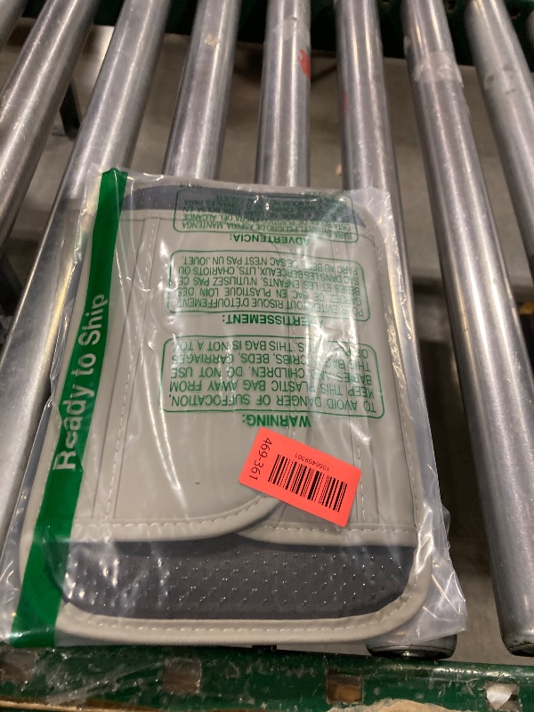 Photo 1 of DISUTOGO Upgraded Center Console Cover Fit for Kia Sportage Faux Leather Arm Rest Cushion with 2 Pockets Waterproof Vehicle Center Console Pad Protector(Grey&Whiteline)