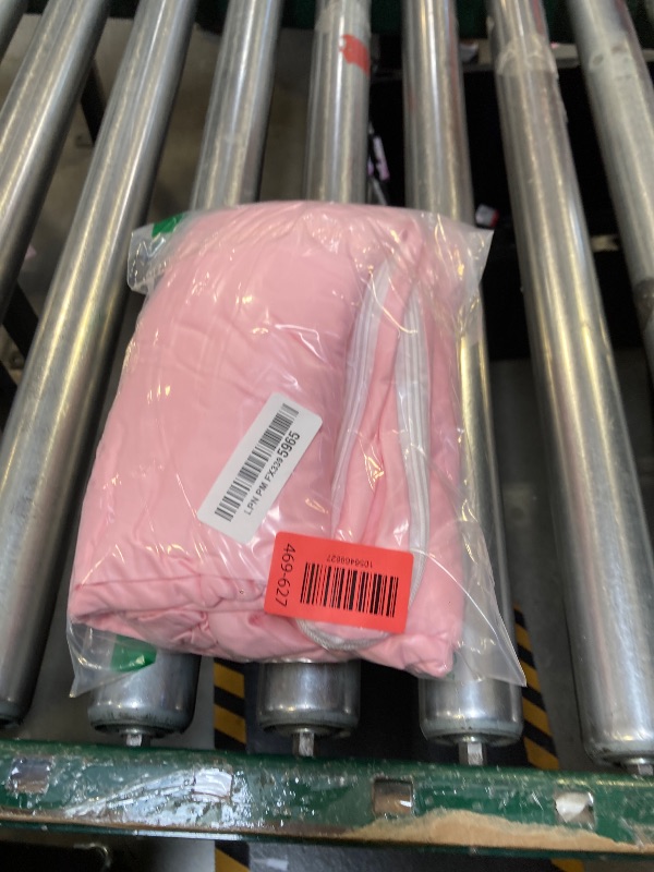 Photo 1 of 7.2FT Baby Pink Arch Cover,Spandex Fitted Wedding Arch Stand Covers Round Top Chiara Backdrop Cover for Birthday Party Ceremony Banquet Decoration