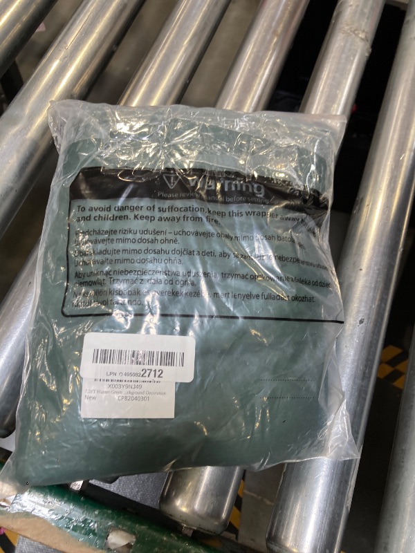 Photo 1 of 7.2FT Hunter Green Arch Cover - Polyester Fitted Wedding Arch Stand Covers Round Top Chiara Arch Backdrop Cover for Birthday Party Banquet Photo Background Decoration