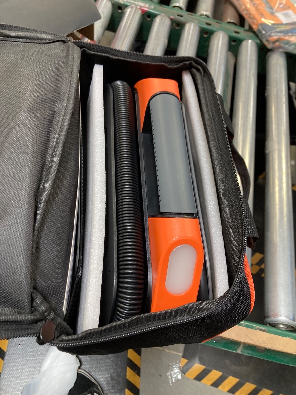 Photo 1 of ETENWOLF VORTEX S6 Tire Inflator Portable Air Compressor for Heavy-duty Vehicle, Cordless Air Pump for Car & Inflatables with 19200 mAh Battery, 100% Duty Cycle & Dual Cylinder Bike Pump, Vivid Orange