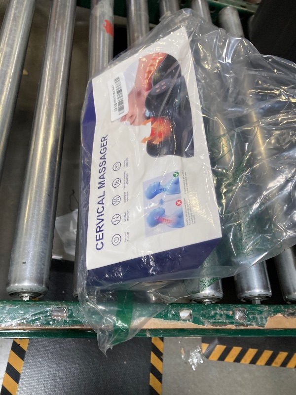 Photo 1 of 3-in-1 Neck Massager for Pain Relief Deep Tissue with Heat, Portable Memory Foam Cervical Massager Pillow with Traction for Neck Hump Comfort & Shoulder Relaxation at Home/Office/Travel (Corded)